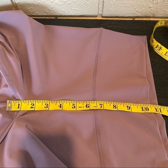 Zyia Active High Waisted Mauve 23.5” Active Running Leggings 8-10 Medium M - Picture 7 of 8